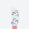 Clearance - Mumbai Flower Sock in Ice Grey Socks