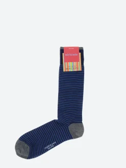 New - Palio Stripe Sock in Royal Blue Socks
