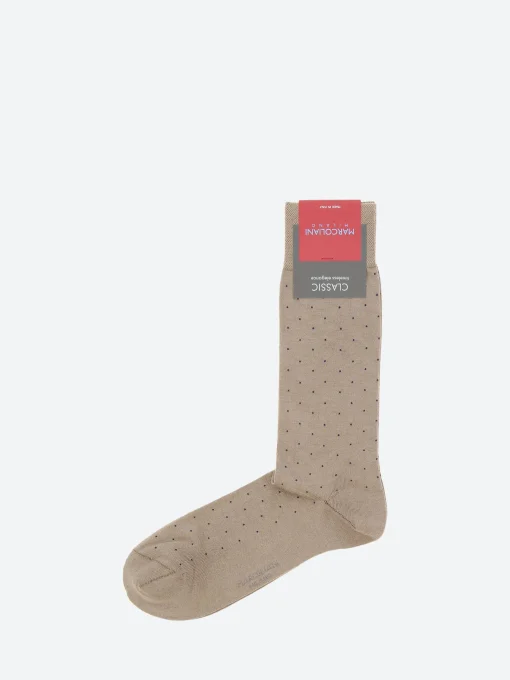 Online - Pin Dot Socks in Taupe Socks
