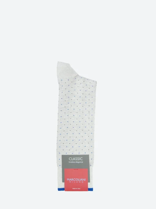 Sale - Varese Pindot Mid Calf Sock in Beige Socks