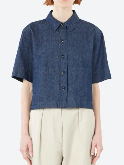 Best - MHL Cropped Uniform Shirt in Women Tops & Blouses | Button-Ups