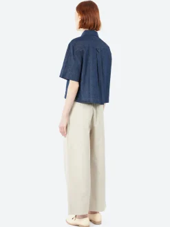 Best - MHL Cropped Uniform Shirt in Women Tops & Blouses | Button-Ups