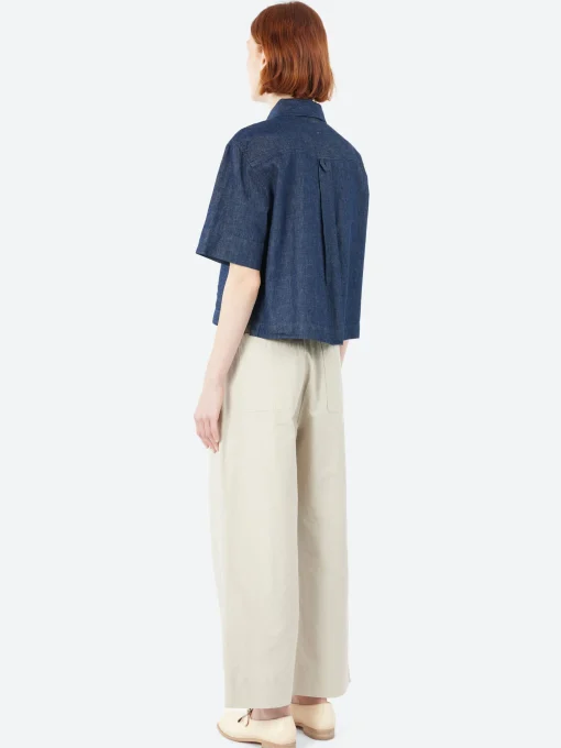 Best - MHL Cropped Uniform Shirt in Women Tops & Blouses | Button-Ups