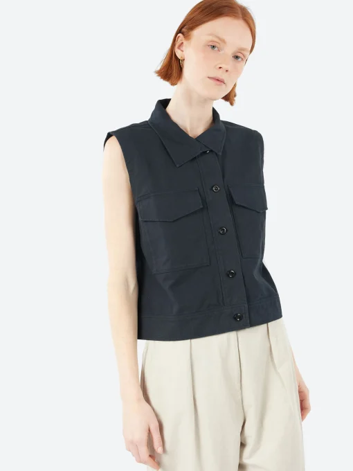 Best - MHL Sleeveless Workshirt in Women Tops & Blouses | Button-Ups