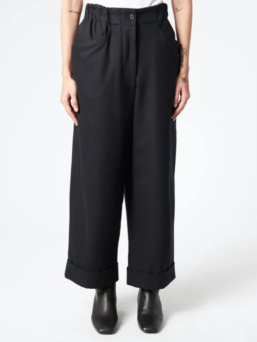 Hot - Relaxed Crop Flannel Pant in Women Pants