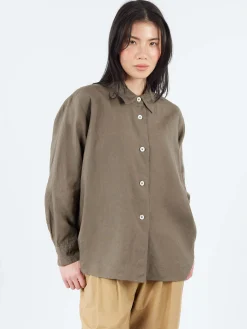 Best - Swing Shirt in Bay Leaf Women Tops & Blouses | Button-Ups