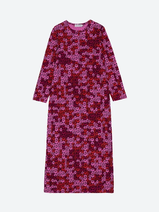 Hot - Lae Pikkuinen Unikko Dress in Pink Red Women Overalls & Jumpsuits | Dresses