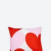 Clearance - Sydämet Pillow Case in White, Pink and Red Homeware