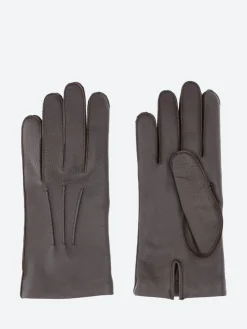 Fashion - 1018 Deerskin Short Gloves in Brown Gloves