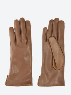 Hot - 2777 Nappa Short Gloves in Luggage Women Gloves | Belts