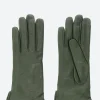 Best - 2777 Nappa Short Gloves in Green Women Gloves | Belts