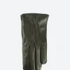 Sale - 1363 Nappa Short Glove in Olive Gloves