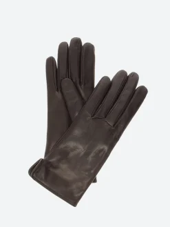 Fashion - 2777 Nappa Short Gloves in Chocolate Women Gloves | Belts