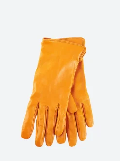 Fashion - 2777 Nappa Short Gloves in Senape Women Gloves | Belts