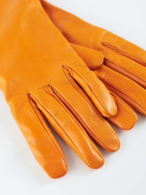 Fashion - 2777 Nappa Short Gloves in Senape Women Gloves | Belts