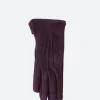 Sale - 4220 Suede Glove Cashmere Lined in Dark Purple Women Gloves | Belts