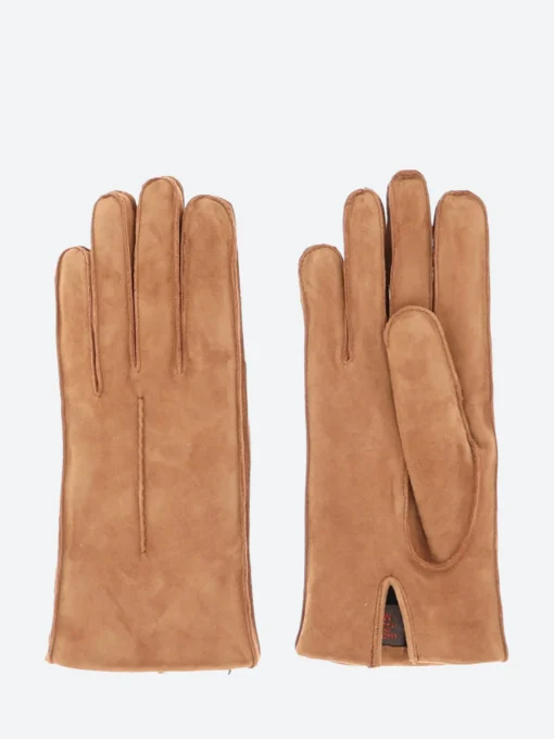Clearance - 2035 Suede Short Gloves in Cognac Women Gloves | Belts
