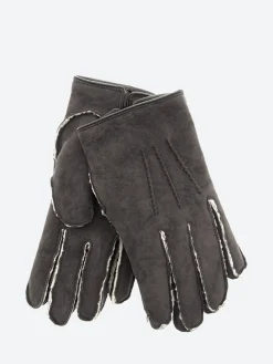 Fashion - Shearling Gloves in Black Gloves