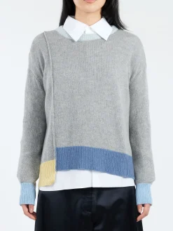 Discount - Colour-Block Cashmere Sweater in Women Tops & Blouses | Knitwear