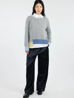 Discount - Colour-Block Cashmere Sweater in Women Tops & Blouses | Knitwear