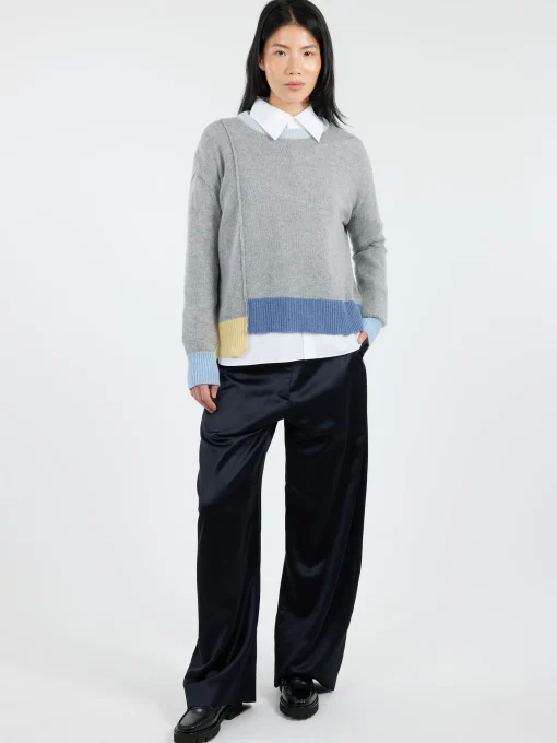Discount - Colour-Block Cashmere Sweater in Women Tops & Blouses | Knitwear