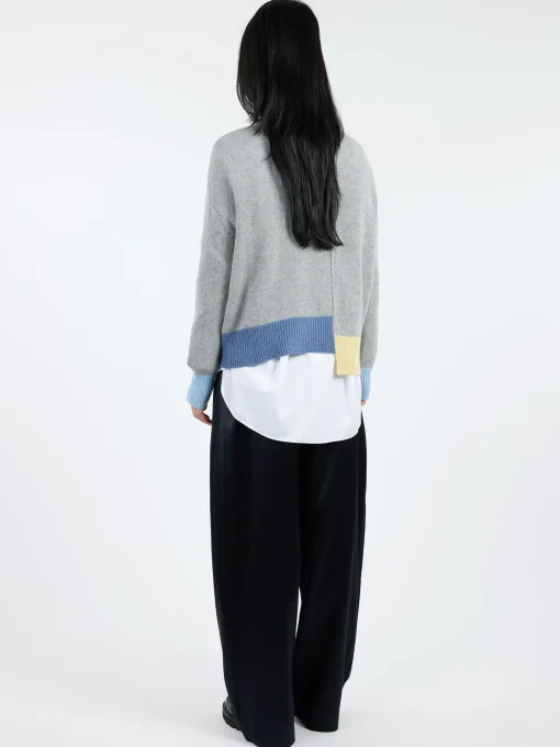 Discount - Colour-Block Cashmere Sweater in Women Tops & Blouses | Knitwear