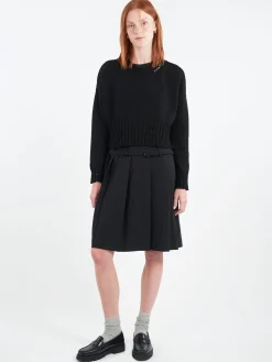 Clearance - Disheveled Cotton Cropped Jumper in Women Tops & Blouses | Knitwear