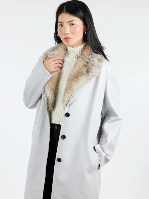 Online - Nappa Leather Coat in Women Outerwear