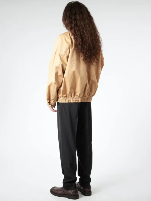 Hot - Organic Gabardine Oversized Bomber in Outerwear