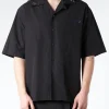 Fashion - Organic Poplin Cotton Bowling Shirt in Button-Ups
