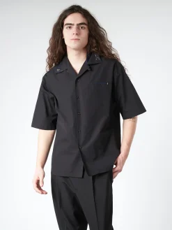 Fashion - Organic Poplin Cotton Bowling Shirt in Button-Ups