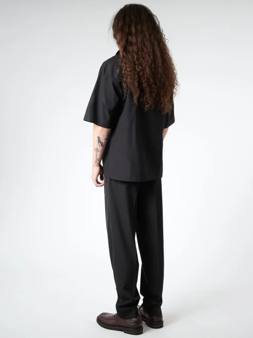 Fashion - Organic Poplin Cotton Bowling Shirt in Button-Ups