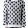 New - Roundneck Sweater in Lily White (Multi) Knitwear