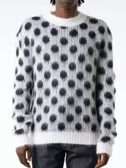 New - Roundneck Sweater in Lily White (Multi) Knitwear