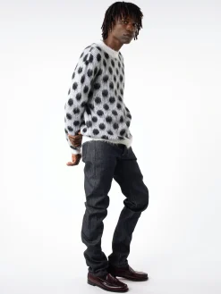 New - Roundneck Sweater in Lily White (Multi) Knitwear