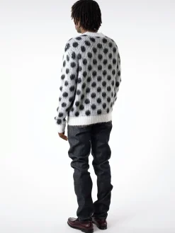 New - Roundneck Sweater in Lily White (Multi) Knitwear