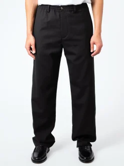 Sale - Tropical Wool Trousers in Black Pants