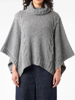 Best - Turtleneck Poncho in Women Tops & Blouses | Knitwear