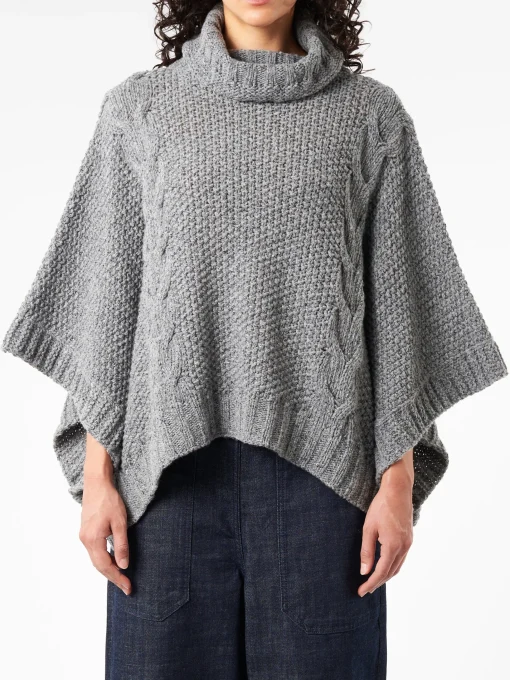 Best - Turtleneck Poncho in Women Tops & Blouses | Knitwear