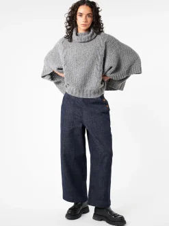 Best - Turtleneck Poncho in Women Tops & Blouses | Knitwear