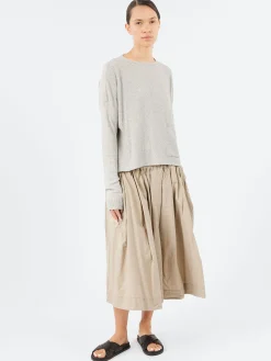 New - YPK003 Crewneck with Pocket in Light Grey Women Tops & Blouses | Knitwear