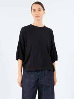 Fashion - YPK035 Half Sleeve Crewneck in Women Tops & Blouses | Knitwear