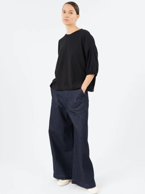 Fashion - YPK035 Half Sleeve Crewneck in Women Tops & Blouses | Knitwear
