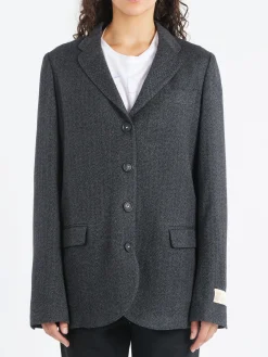 Discount - Melfi Blazer in Nero Lavato Women Outerwear | Blazers