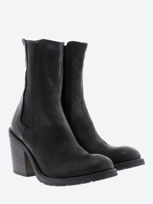 Clearance - Dianta in Nero Culatta Women Boots