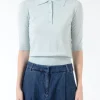 Best Merino Polo Shirt Women Tops & Blouses | Knitwear