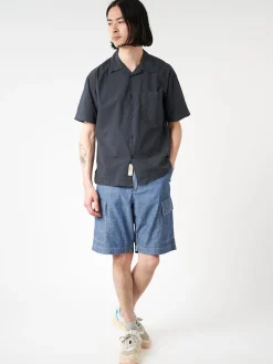 Clearance - Bowling Shirt in Charcoal Button-Ups