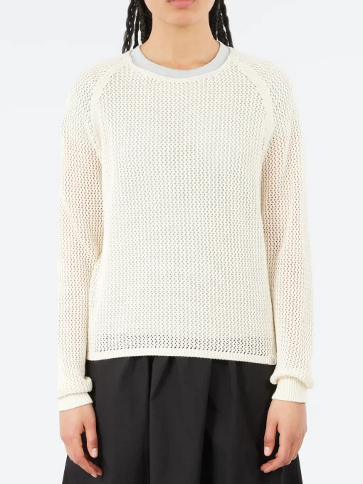 Fashion - CROCHET01 Crochet Pullover in Nature Women Tops & Blouses | Knitwear