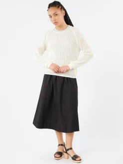 Fashion - CROCHET01 Crochet Pullover in Nature Women Tops & Blouses | Knitwear