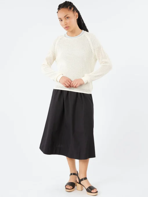 Fashion - CROCHET01 Crochet Pullover in Nature Women Tops & Blouses | Knitwear